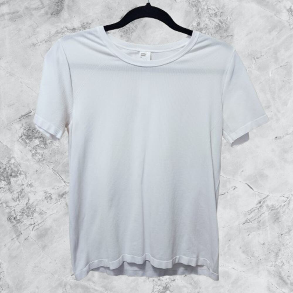 Fabletics Women's White Short Sleeve Small